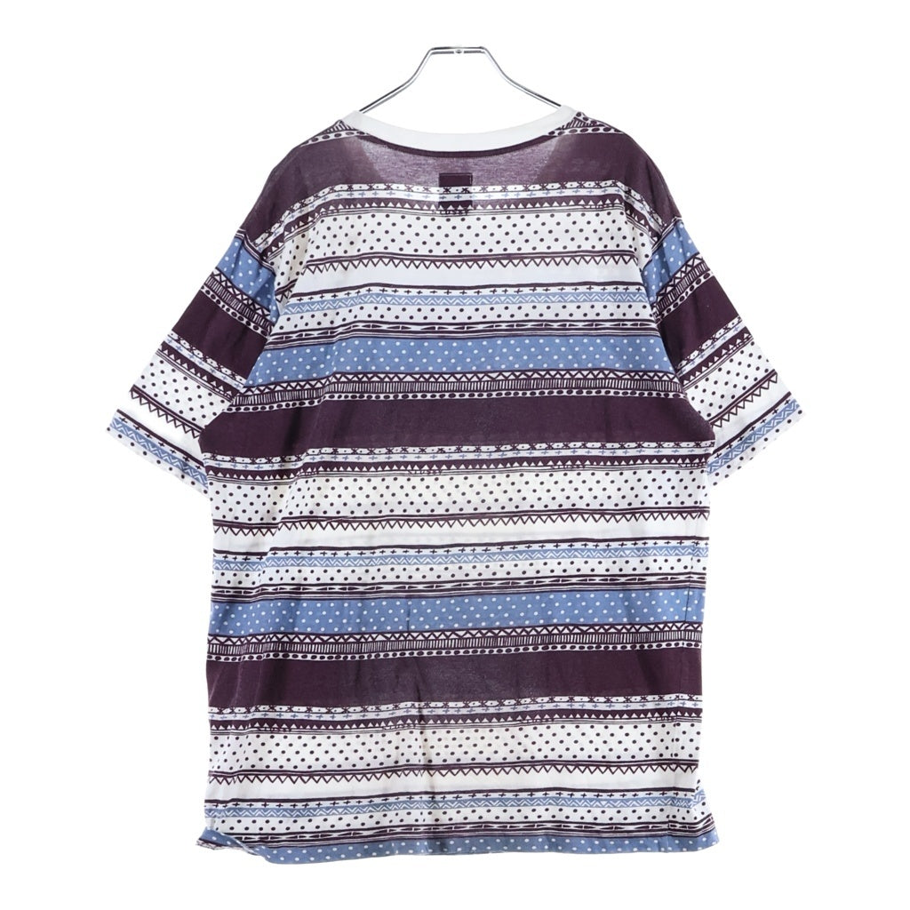 STUSSY(ステューシー) TOTEM S/S T-SHIRT 総柄プリント クルーネック半袖カットソーTシャツ マルチカラー