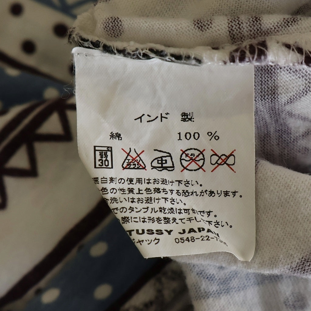 STUSSY(ステューシー) TOTEM S/S T-SHIRT 総柄プリント クルーネック半袖カットソーTシャツ マルチカラー