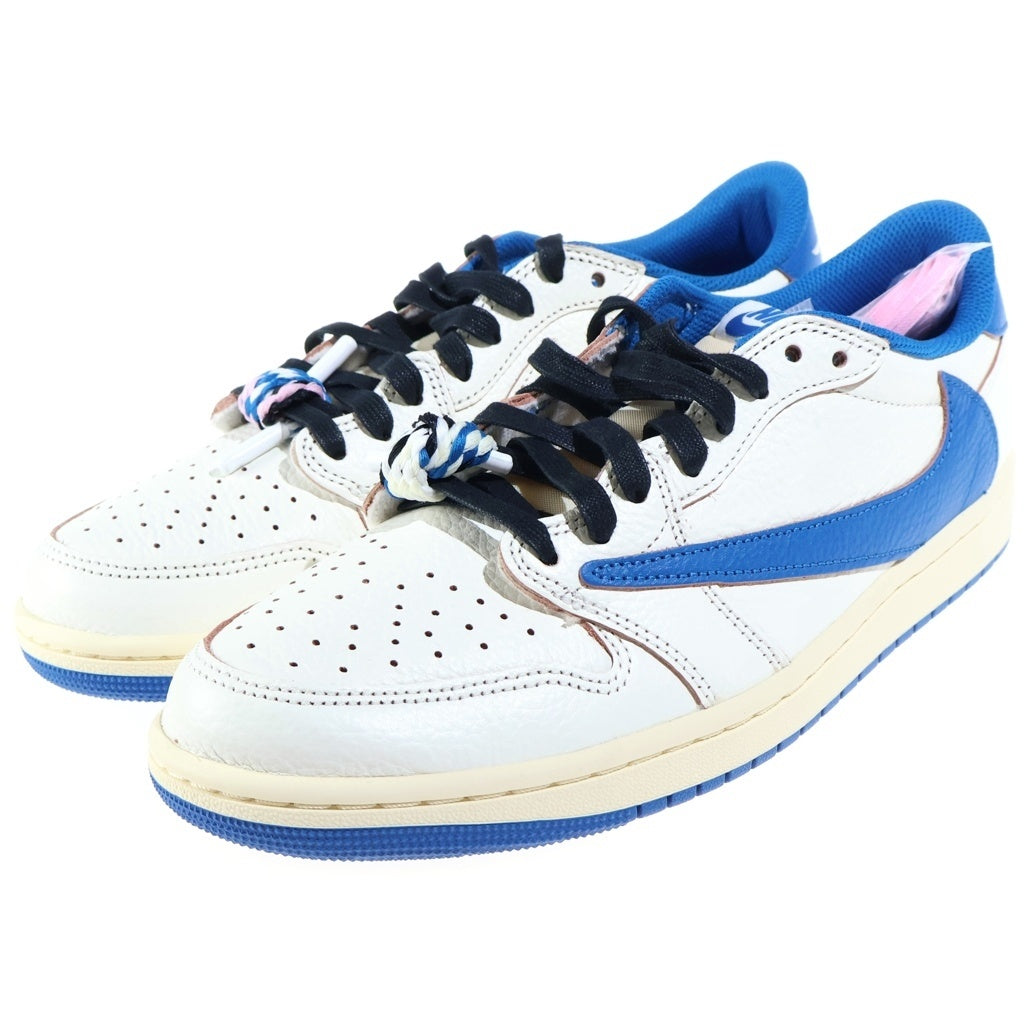 NIKE(ナイキ) ×TRAVISSCCOT FRAGMENTDESIGN AIR JORDAN1 LOW OG トラヴィススコット フラグメントデザイン エアジョーダン1 レザーローカットスニーカー US10/28cm DM7866-104