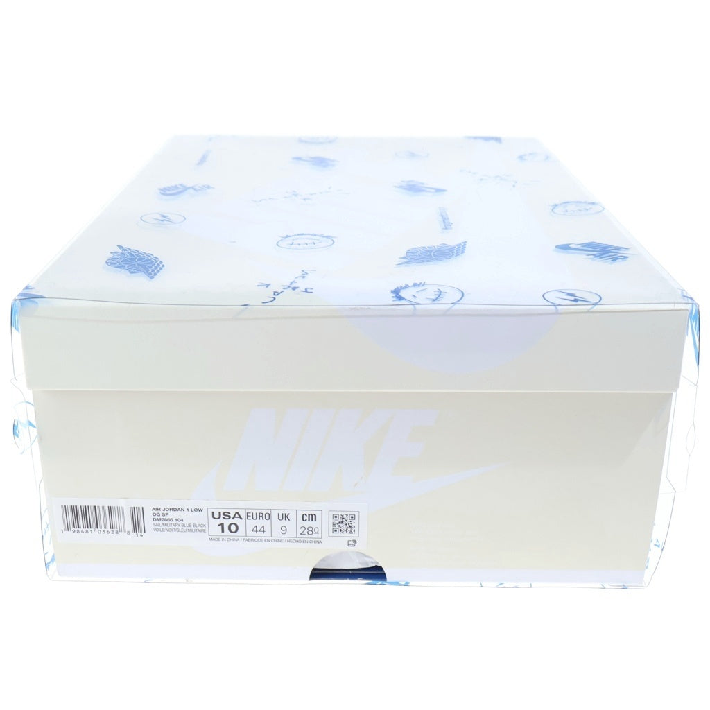NIKE(ナイキ) ×TRAVISSCCOT FRAGMENTDESIGN AIR JORDAN1 LOW OG トラヴィススコット フラグメントデザイン エアジョーダン1 レザーローカットスニーカー US10/28cm DM7866-104