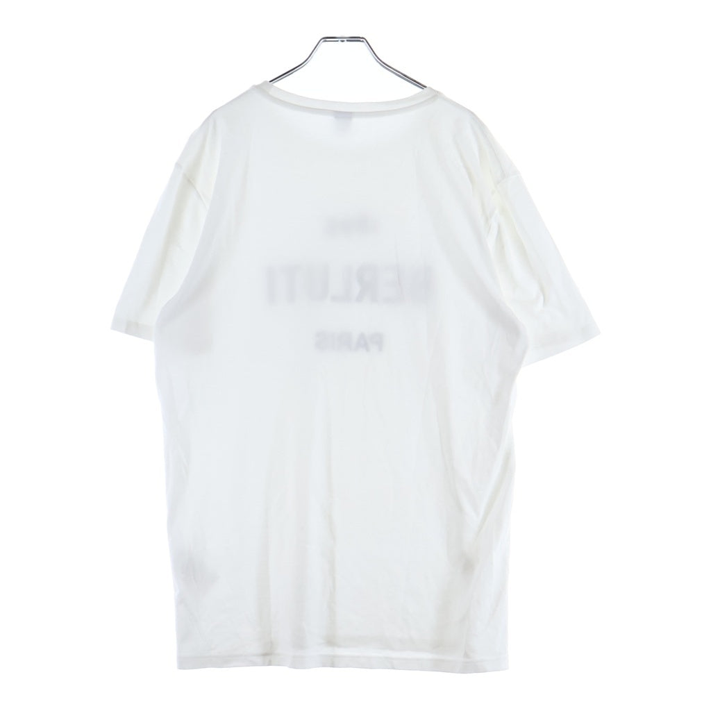 Berluti(ベルルッティ) 1985 フロントプリント クルーネック半袖カットソーTシャツ ホワイト R18JRS50JAEK