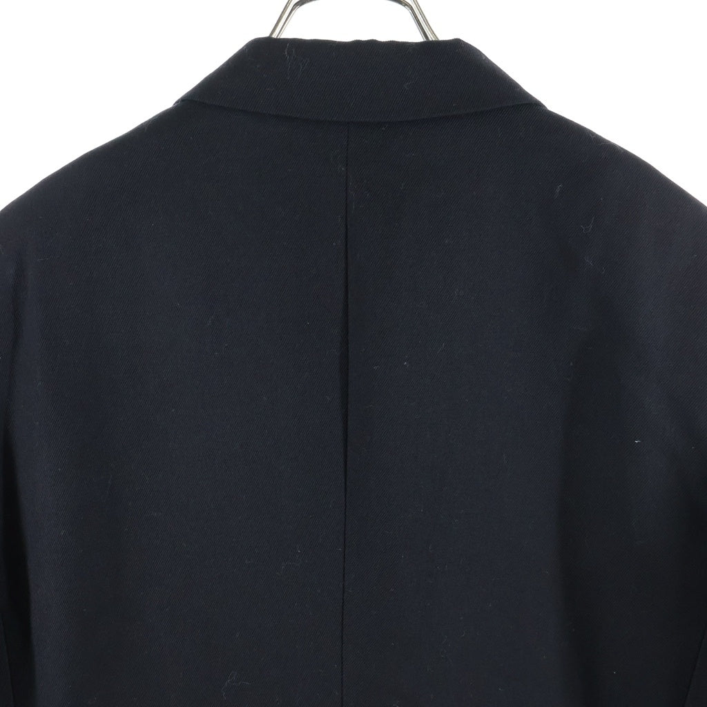 COMME des GARCONS HOMME DEUX(コムデギャルソン オムドゥ) 24AW ウール 捻れ変形 テーラードジャケット ブラック