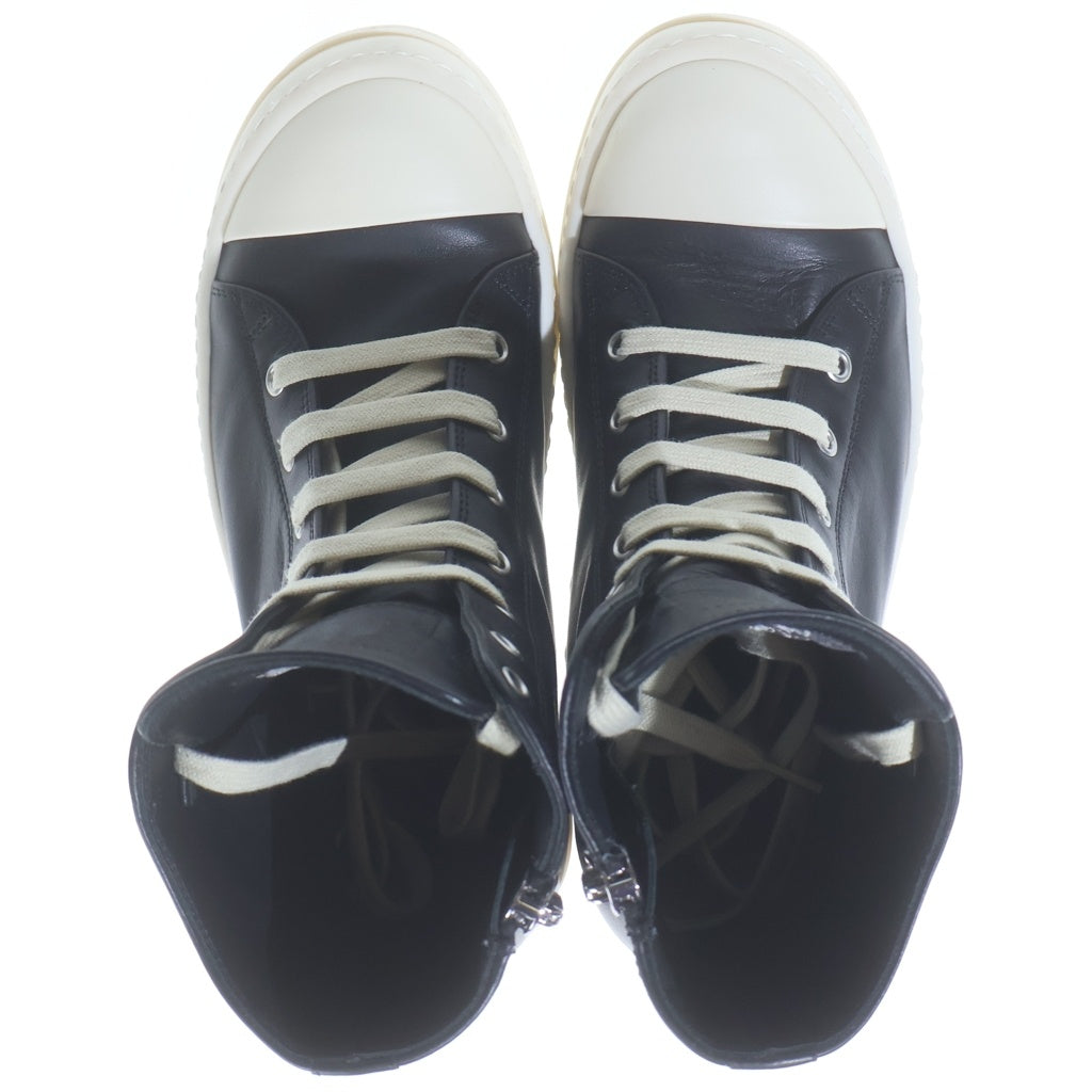 Rick Owens(リックオウエンス) 26SS SNEAKERS レースアップ カウレザースニーカーズ ブラック レディース RP01F6890-LCO
