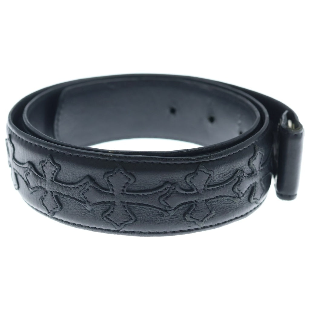 CHROME HEARTS(クロムハーツ) 1.5 STRAP CEMETERY 1.5inchセメタリークロスパッチ セメタリークロスパッチレザーベルト ブラック