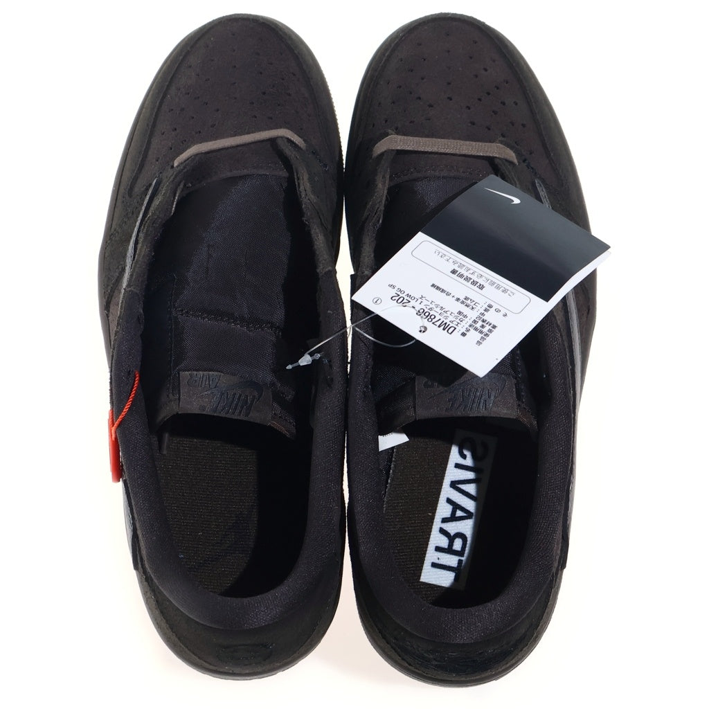 NIKE(ナイキ) ×TRAVIS SCOTT AIR JORDAN LOW OG SP VELVET BROWN トラヴィススコット エアジョーダン 1 ベルベット ローカットスニーカー ブラウン US10/28cm DM7866-202