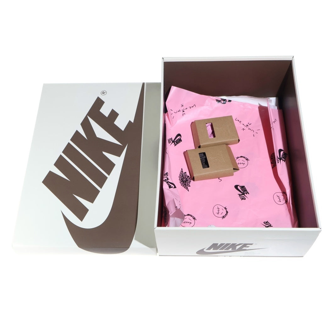 NIKE(ナイキ) ×TRAVIS SCOTT AIR JORDAN LOW OG SP VELVET BROWN トラヴィススコット エアジョーダン 1 ベルベット ローカットスニーカー ブラウン US10/28cm DM7866-202