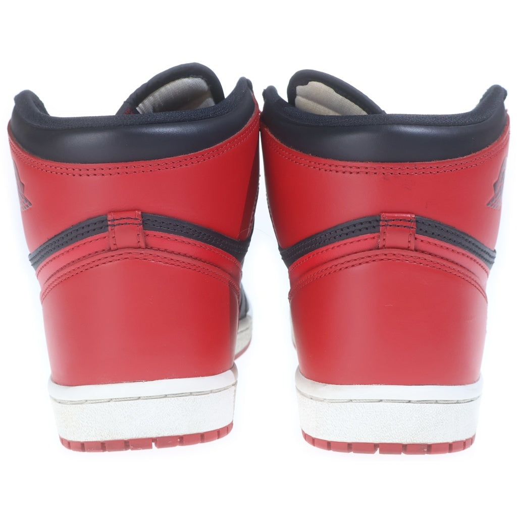 NIKE(ナイキ) AIR JORDAN HIGH 85 BRED 2025 エアジョーダン 1 ブレッド ハイカットスニーカー US12/30cm レッド/ブラック HV6674-067