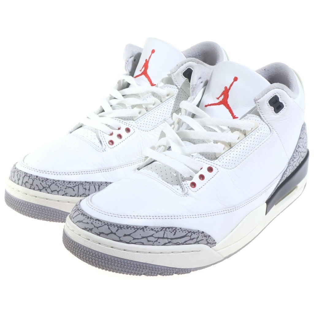 NIKE(ナイキ) AIR JORDAN3 RETRO WHITE CEMENT REIMAGINED エアジョーダン3 レトロ ホワイト セメント リイマジンド ハイカットスニーカー US12/30cm DN3707-100
