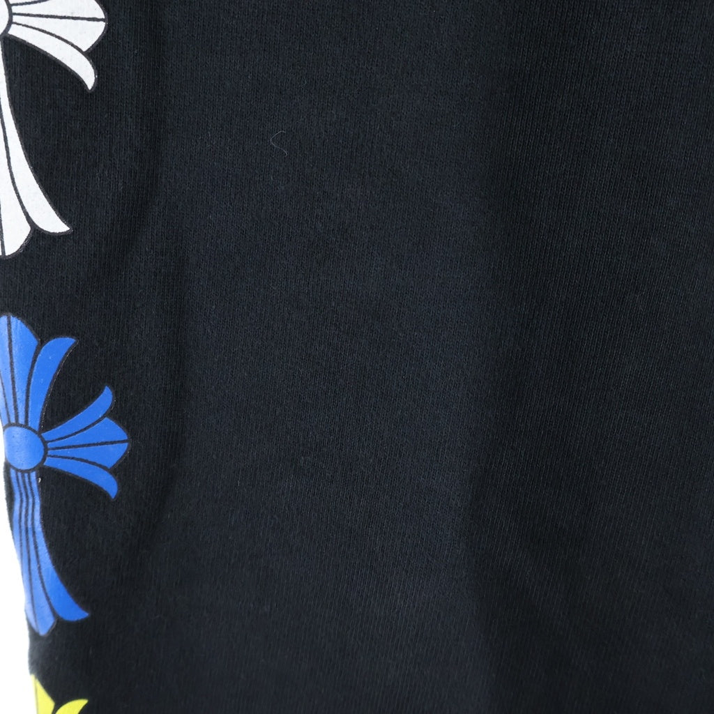 CHROME HEARTS(クロムハーツ) MLTCOL CEM CRS SWEAT PANTS マルチセメタリークロスプリントスウェットロングパンツ ブラック