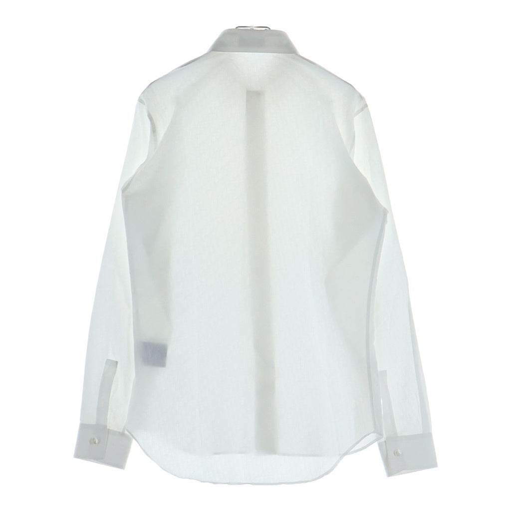 DIOR(ディオール) オブリークジャガード 比翼ボタン 長袖シャツ ホワイト 013C502A4743