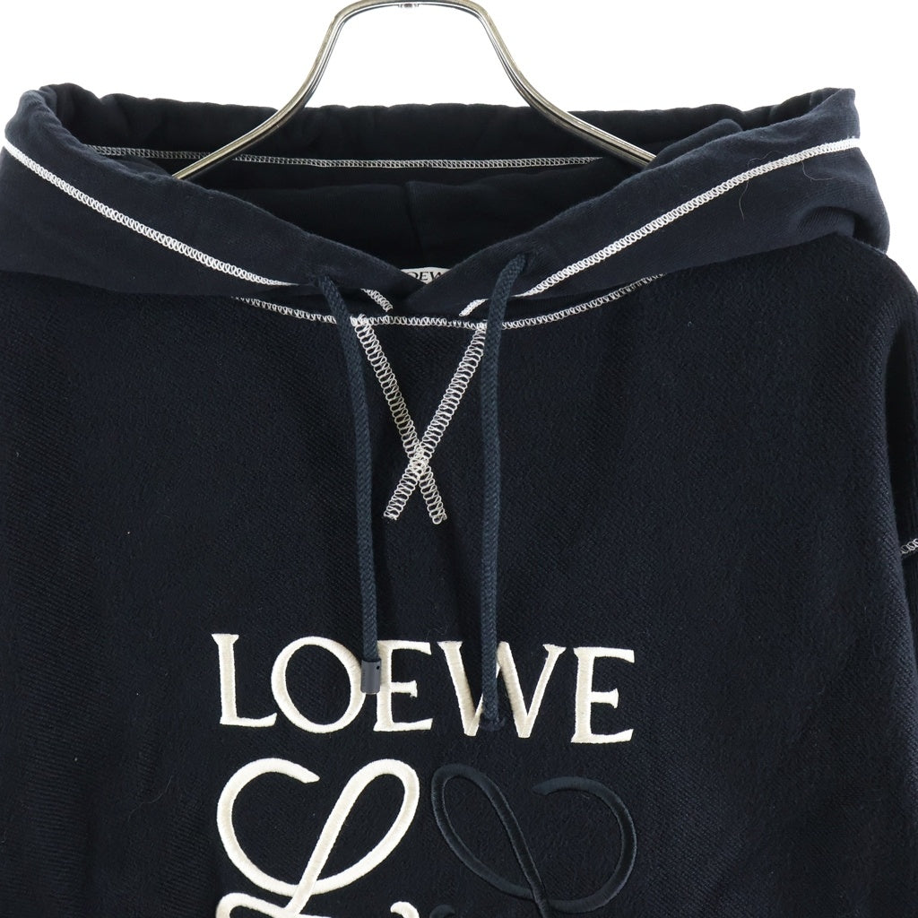 LOEWE(ロエベ) 25SS アナグラムロゴ オーバーサイズ コットンパーカー ブラック H526341XAL