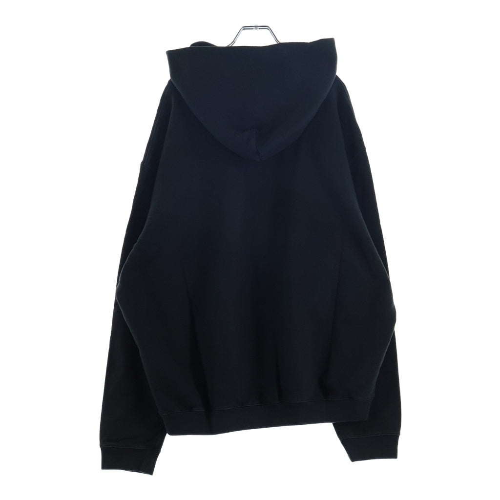Maison Margiela(メゾンマルジェラ) 22SS リバースロゴ刺繍 プルオーバースウェットパーカー ブラック S50GU0191 S25550