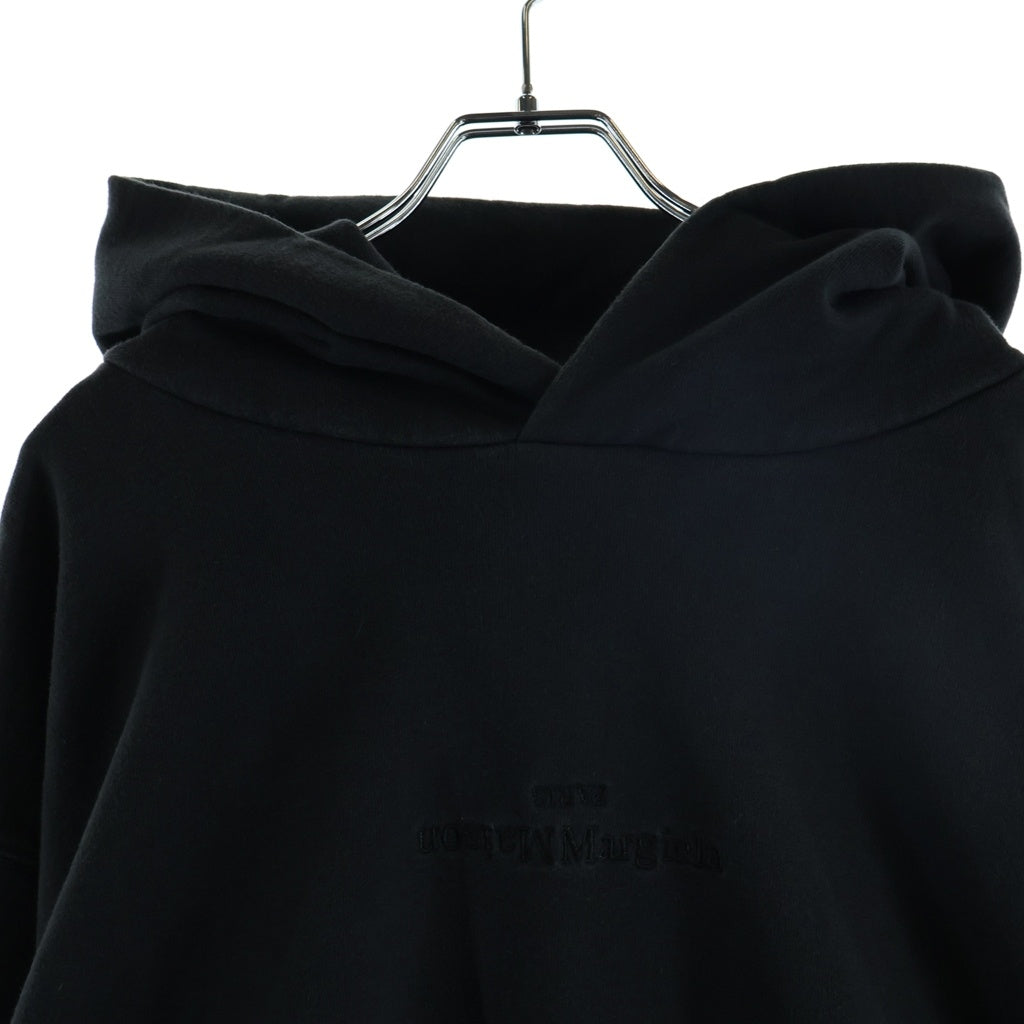 Maison Margiela(メゾンマルジェラ) 22SS リバースロゴ刺繍 プルオーバースウェットパーカー ブラック S50GU0191 S25550
