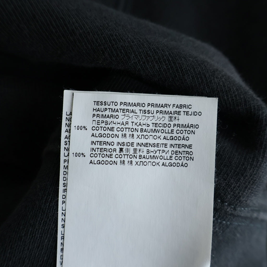 Maison Margiela(メゾンマルジェラ) 22SS リバースロゴ刺繍 プルオーバースウェットパーカー ブラック S50GU0191 S25550