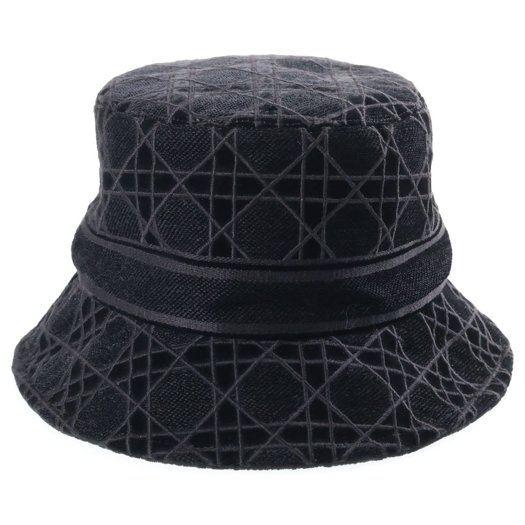 Christian Dior(クリスチャンディオール) カナージュ総柄 コットンバケットハット ブラック 05CAN923I133 レディース