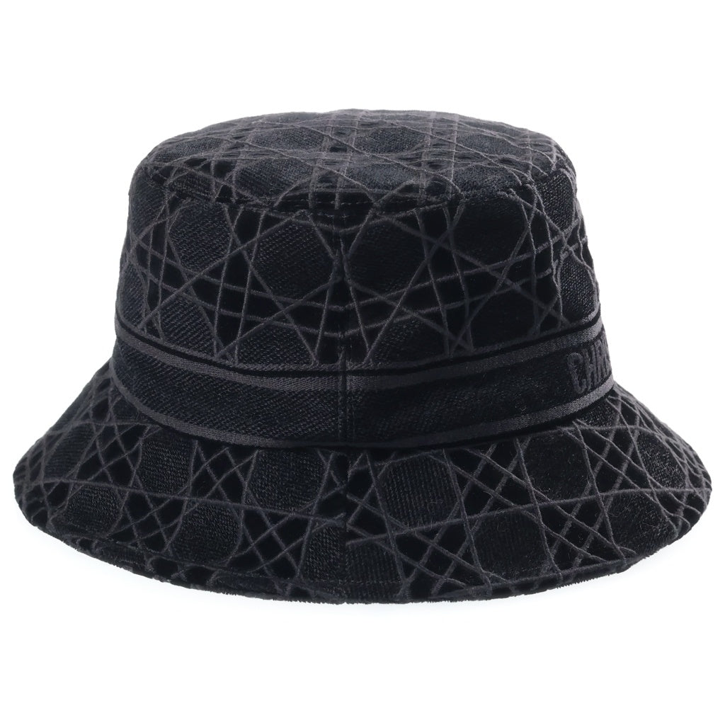 Christian Dior(クリスチャンディオール) カナージュ総柄 コットンバケットハット ブラック 05CAN923I133 レディース