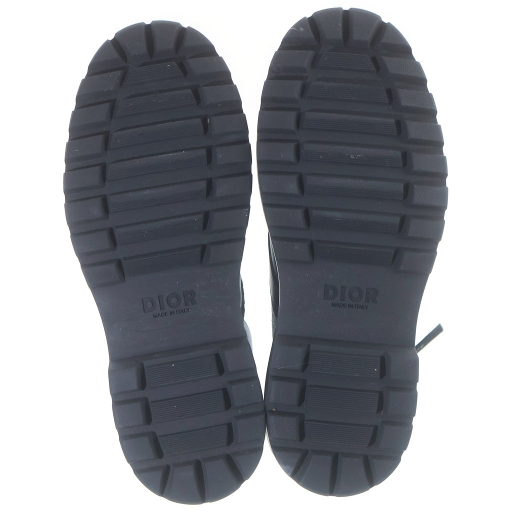 Christian Dior(クリスチャンディオール) B23 オブリークジャガード スムースカーフスキン ブーツ ブラック/ベージュ