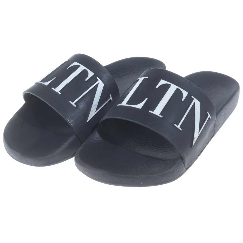 VALENTINO(ヴァレンティノ) VNTLロゴ Rubber Slide Sandals ラバースライド サンダル ブラック