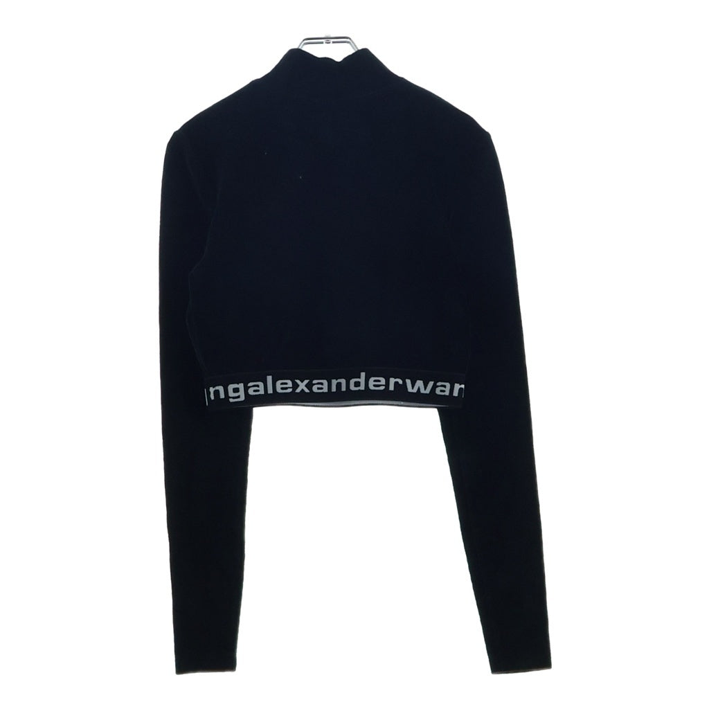 ALEXANDER WANG(アレキサンダーワン) ハイネックベロアカットソー ブラック CA00958 レディース