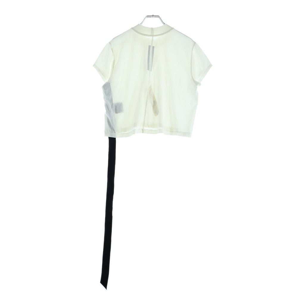 DRKSHDW(ダークシャドウ) 25SS Level Tシャツ クロップド カットソー ホワイト DS01E3207-RN レディース