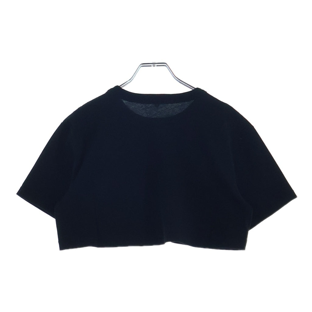 ALEXANDER WANG(アレキサンダーワン) クロップド丈 クルーネックTシャツ カットソー ブラック 1CC2221635 レディース