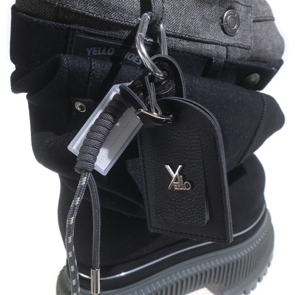 YELLO(イエロ) YELLO SHOES GIO PLATFORM BOOTS プラットフォーム ブーツ ブラック レディース