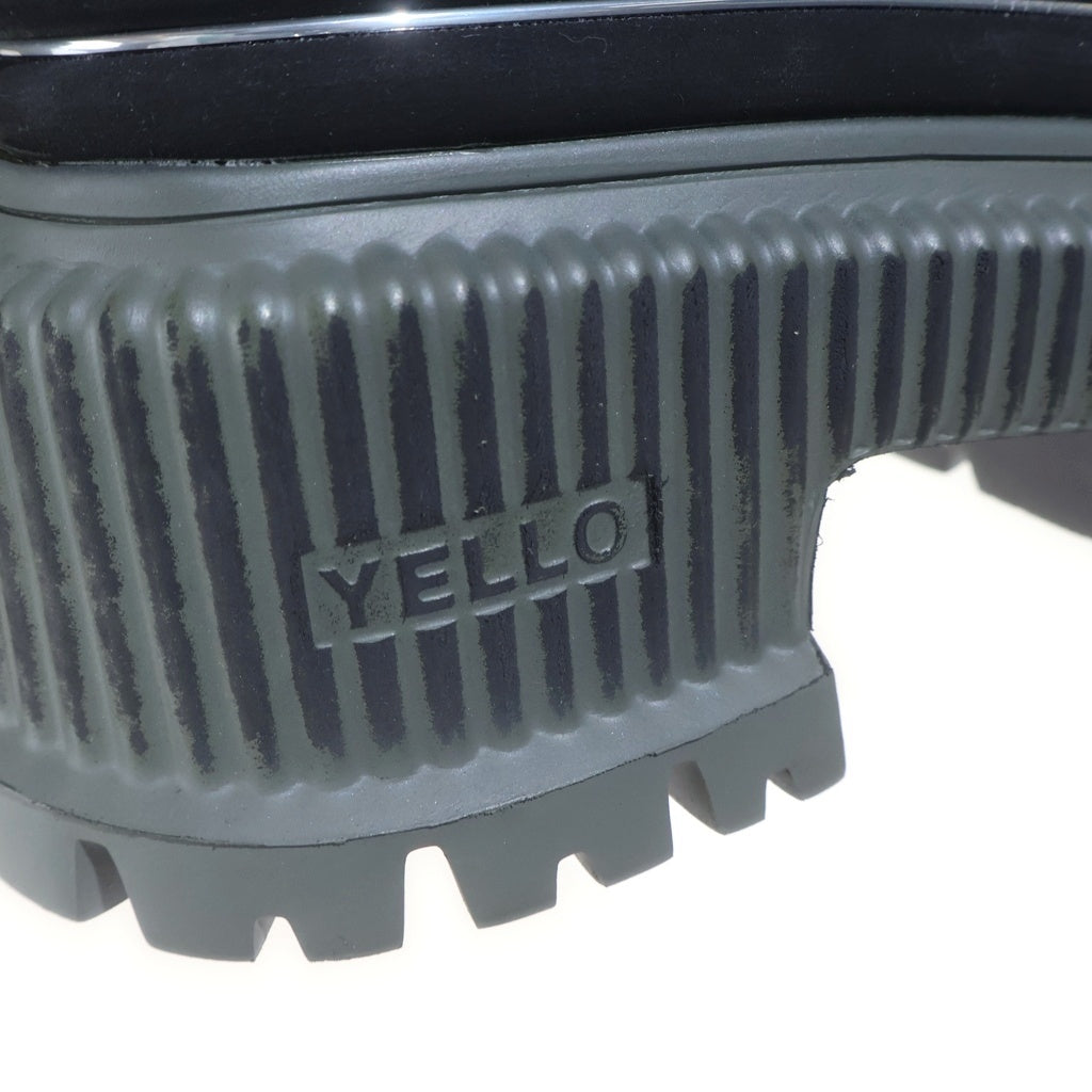 YELLO(イエロ) YELLO SHOES GIO PLATFORM BOOTS プラットフォーム ブーツ ブラック レディース