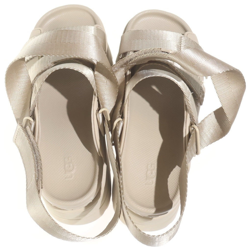 UGG(アグ) GOLDENRISE ゴールデンライズ 厚底サンダル ゴールド US7/24cm レディース