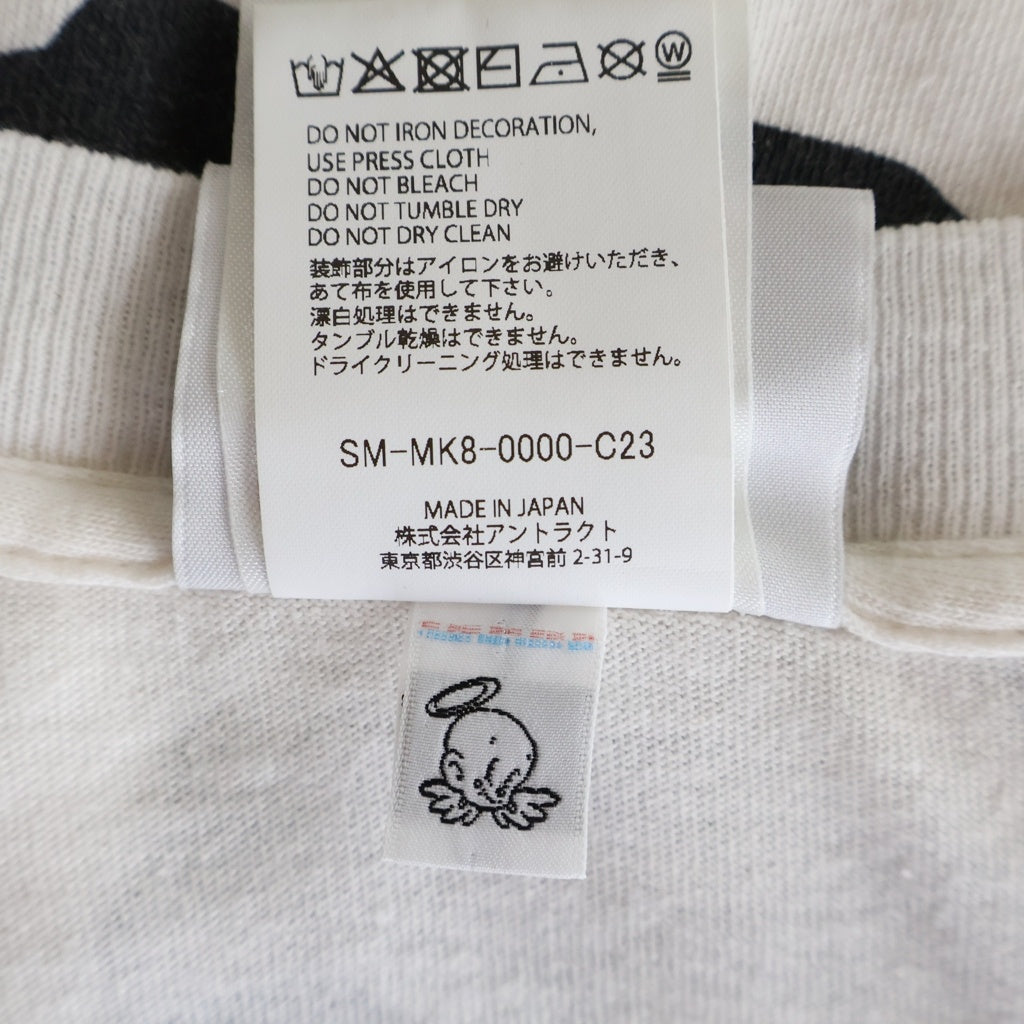 SAINT MICHAEL(セントマイケル) ×BEASTIEBOYS 26SS BTB_SS T-SHIRT ビースティ・ボーイズ フロントプリント クルーネック半袖カットソーTシャツ ホワイト SM-MK8-0000-C23
