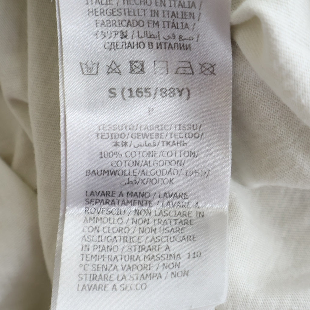 GUCCI(グッチ) フロントロゴプリント クルーネック半袖カットソーTシャツ ホワイト 717422 XJFHR