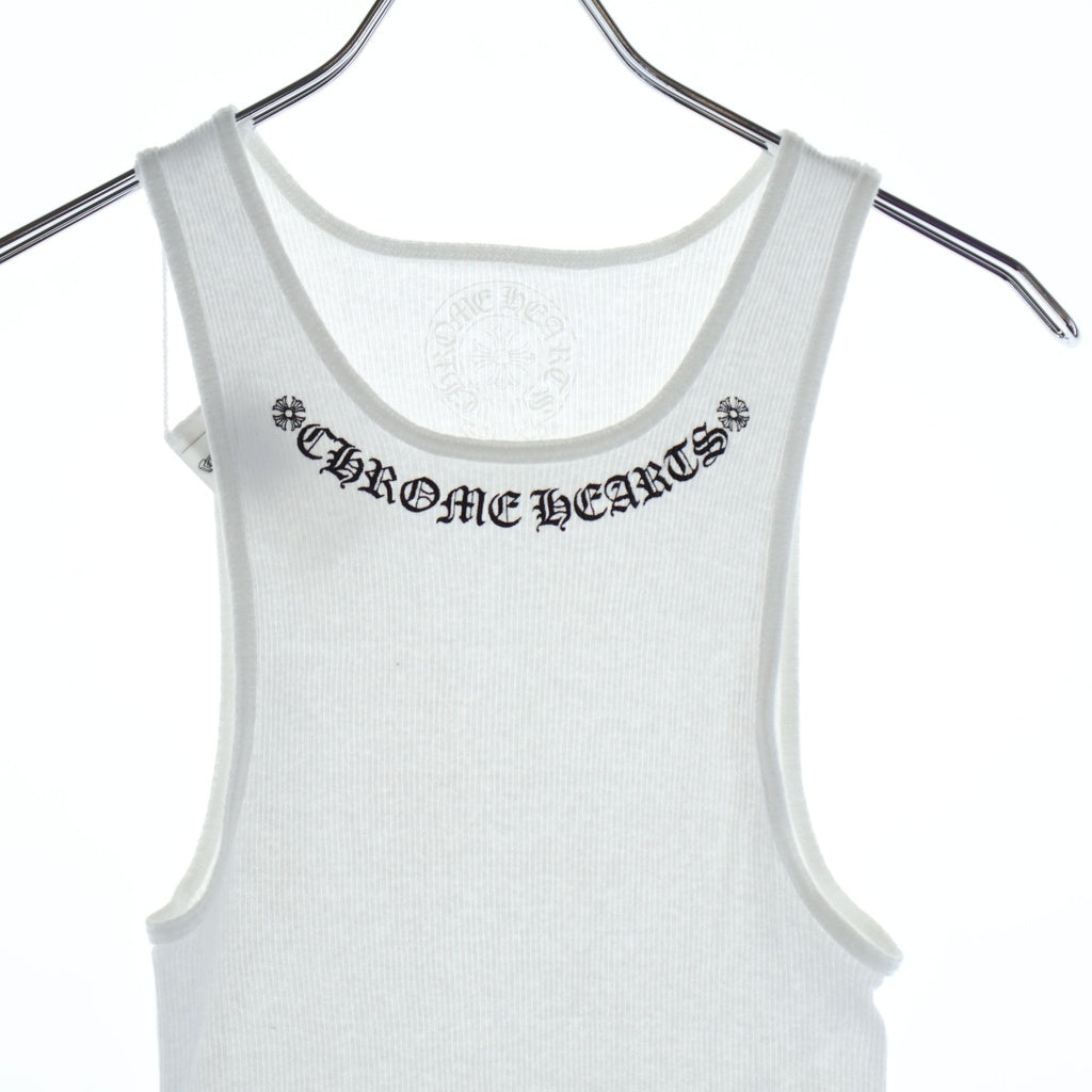 CHROME HEARTS(クロムハーツ) NECK LOGO BACK GIRLS PRINT TANK TOP ネックロゴ バックガールズプリント タンクトップ ホワイト