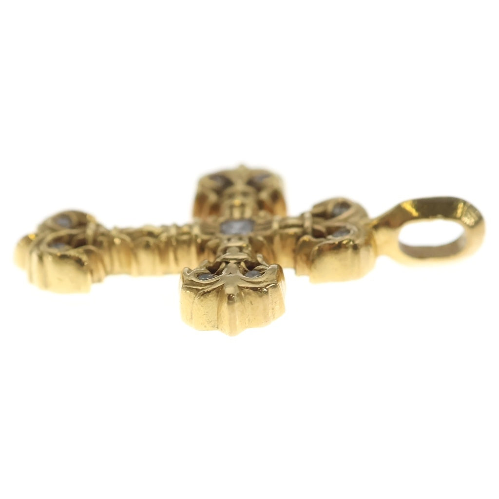 CHROME HEARTS(クロムハーツ) 22K FILIGREE TINY P/DIA タイニーフィリグリークロス PAVEダイヤ ペンダントトップ ゴールド BCA045