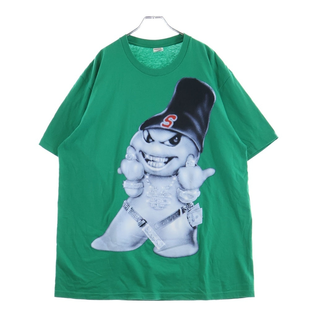 SUPREME(シュプリーム) Snowman S/S Tee フロントスノーマンプリント クルーネック半袖カットソーTシャツ グリーン