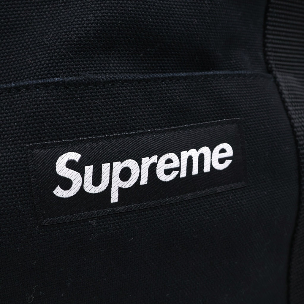 SUPREME(シュプリーム) Canvas Tote Bag キャンバストートバッグ ブラック レディース