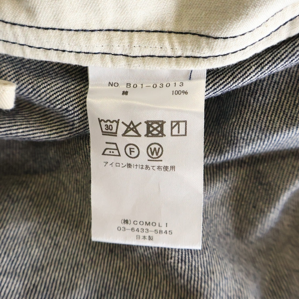 COMOLI(コモリ) 25SS ネイビーデニム テーパードパンツ インディゴ B01-03013