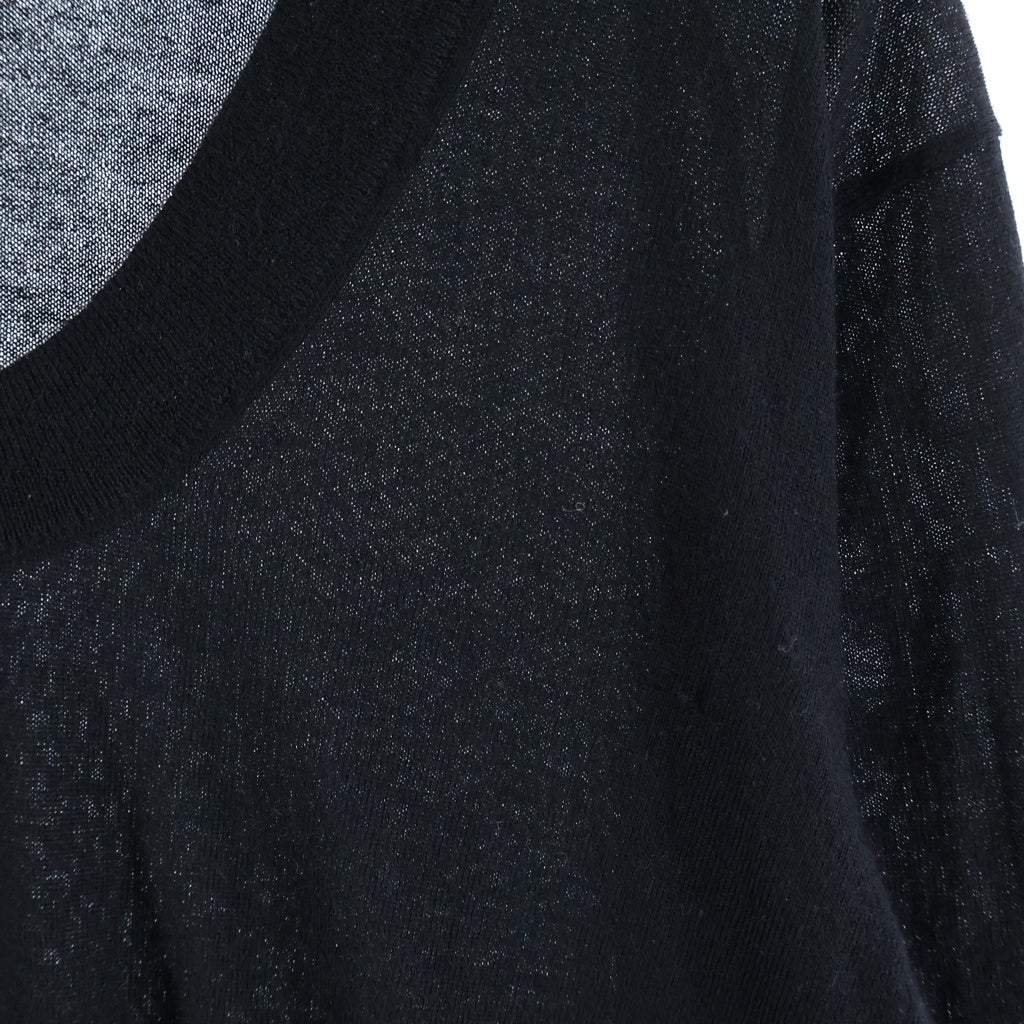 DOLCE & GABBANA(ドルチェアンドガッバーナ) クルーネックカシミヤセーター ニット ブラック G4108K F44N6