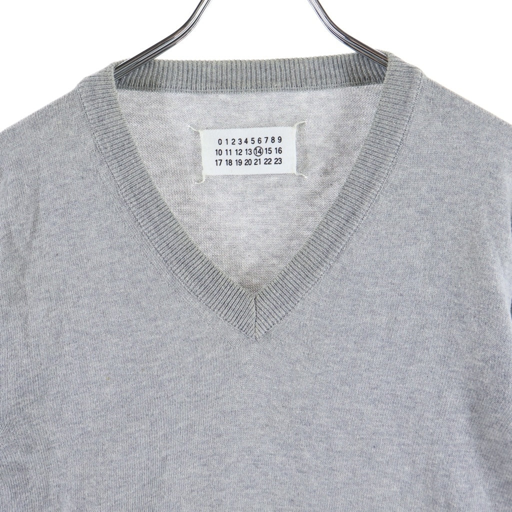 Maison Margiela(メゾンマルジェラ) Vネックセーター Vネックニット グレー 00879/00/00/0081