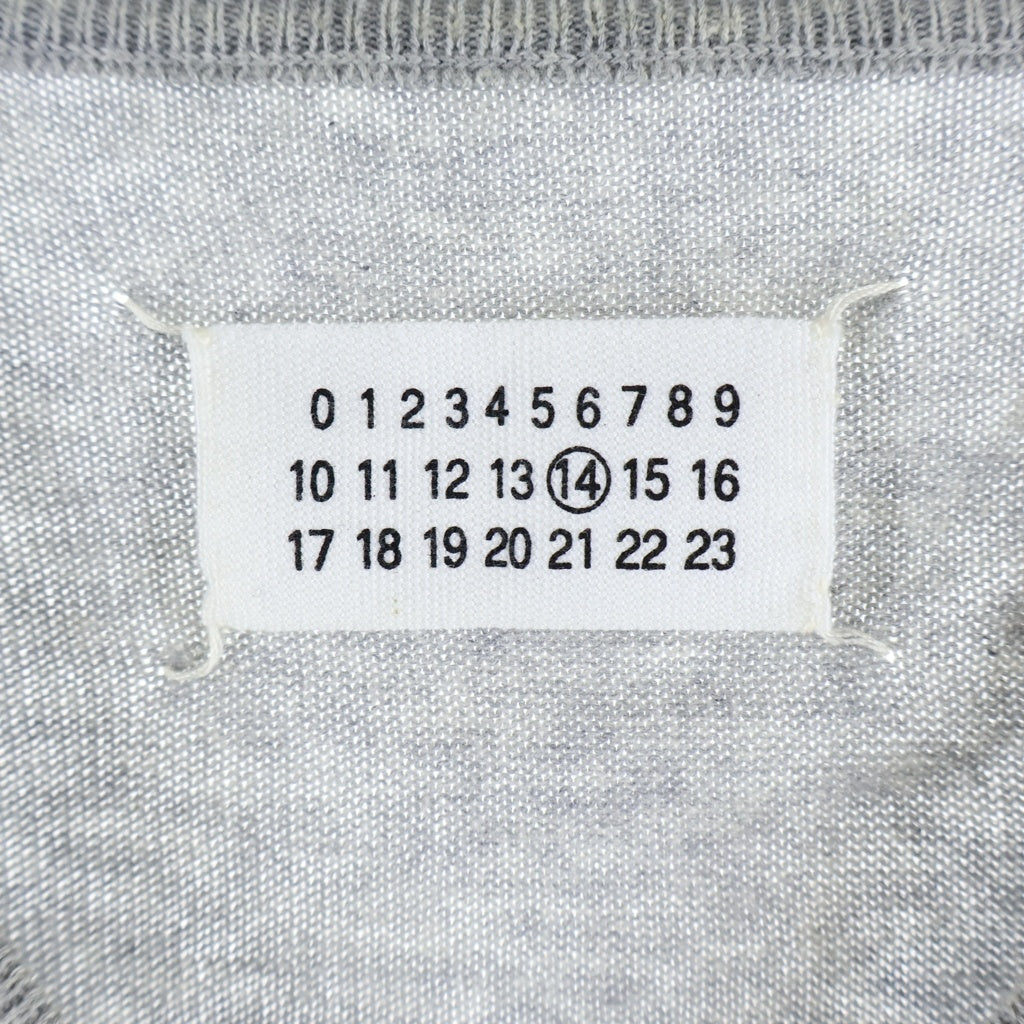 Maison Margiela(メゾンマルジェラ) Vネックセーター Vネックニット グレー 00879/00/00/0081
