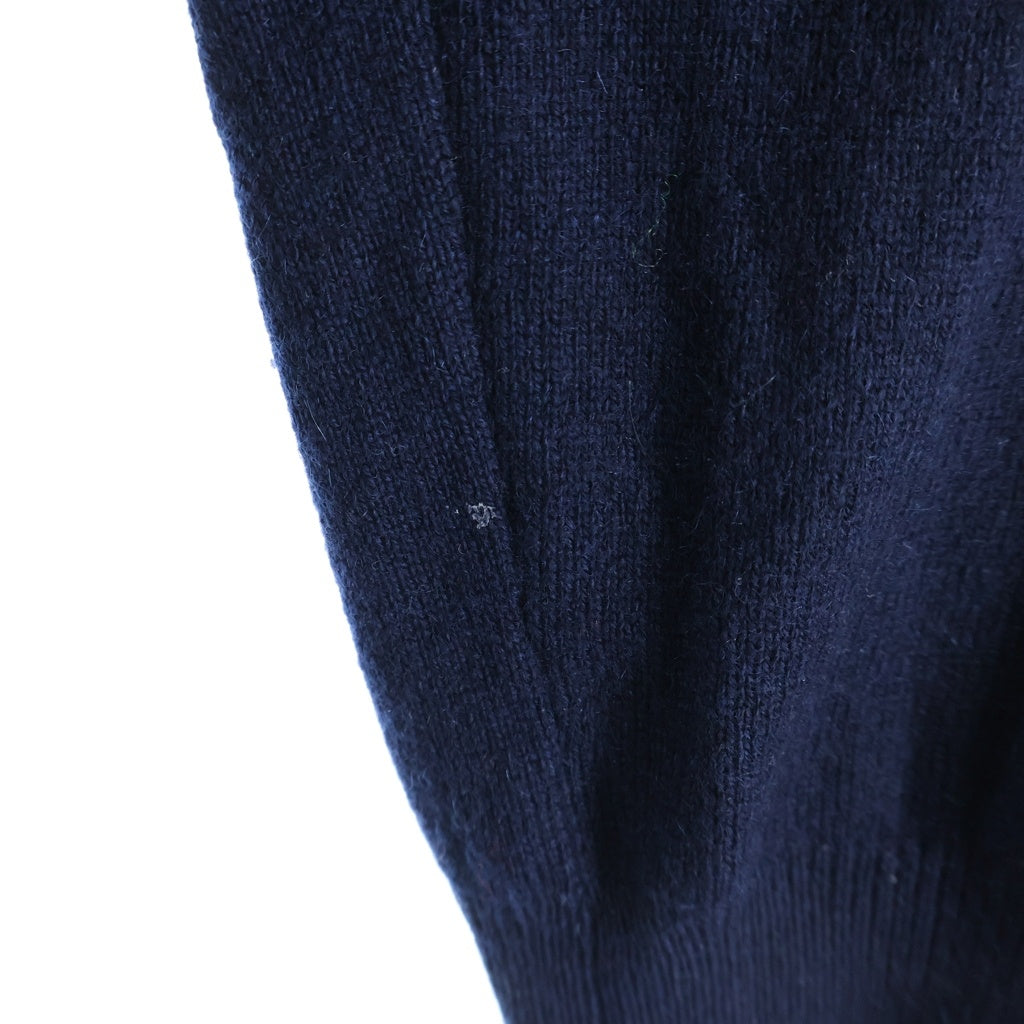 Maison Margiela(メゾンマルジェラ) ここのえ Vネックセーター バイカラーニット ネイビー/グレー