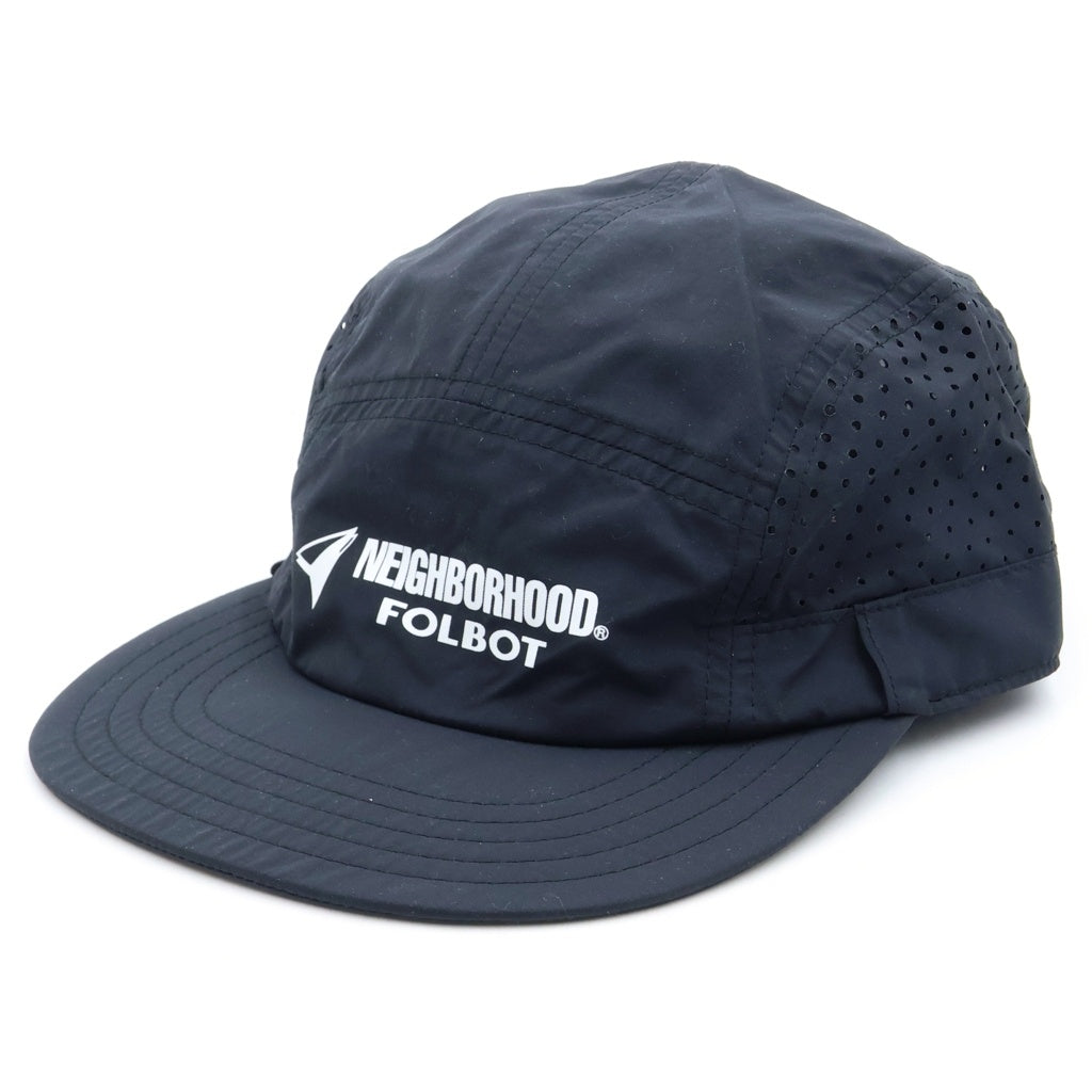 NEIGHBORHOOD(ネイバーフッド) ×FOLBOT SUNSHADE JET CAP フォルボット サンシェードナイロンジェットキャップ ブラック 2617975N-HT01