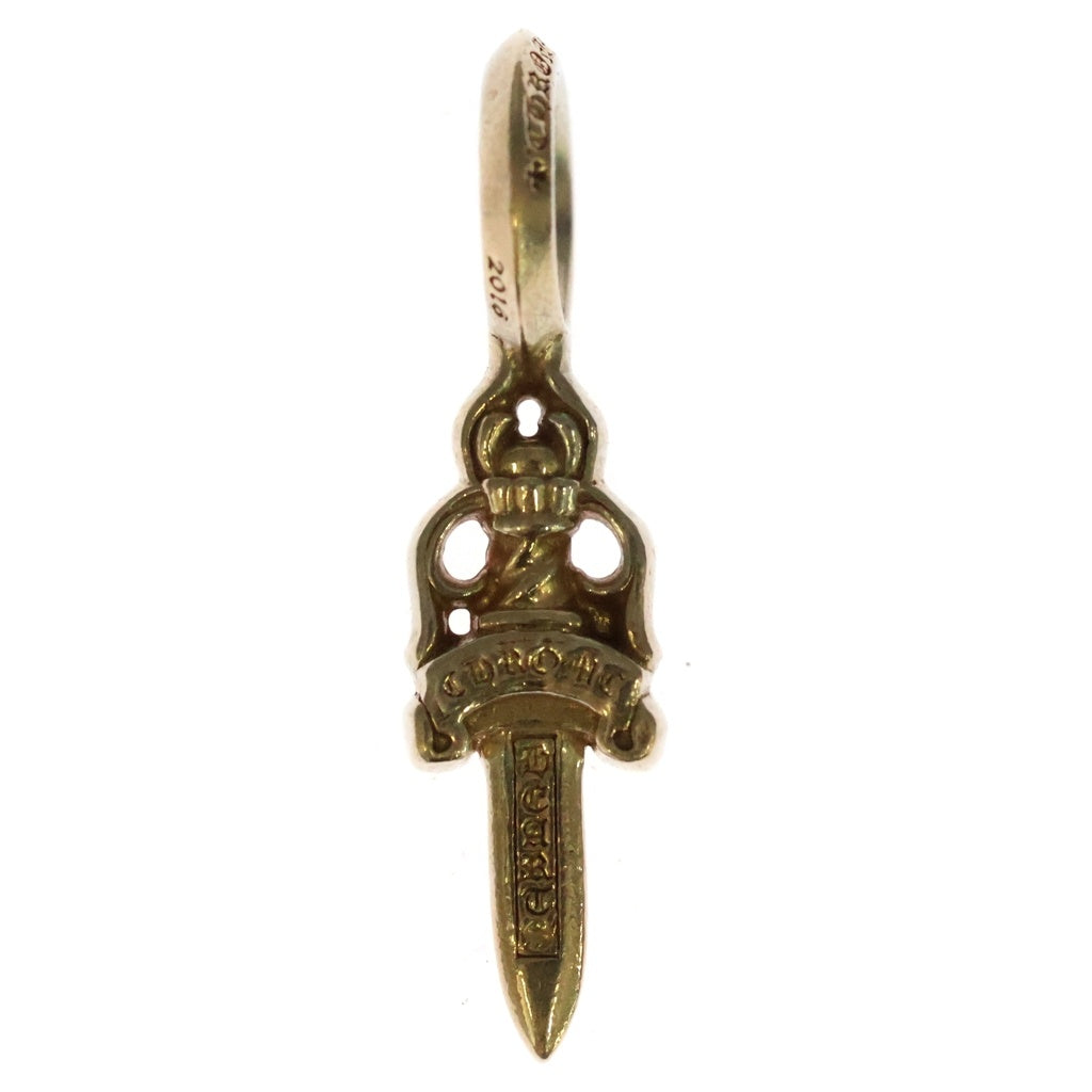 CHROME HEARTS(クロムハーツ) 22K STACK DAGGER V2 スタック ダガーチャーム ネックレストップ ゴールド