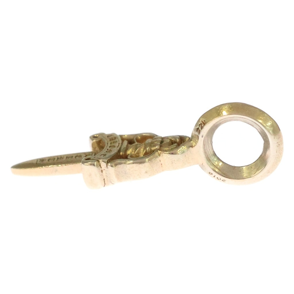 CHROME HEARTS(クロムハーツ) 22K STACK DAGGER V2 スタック ダガーチャーム ネックレストップ ゴールド