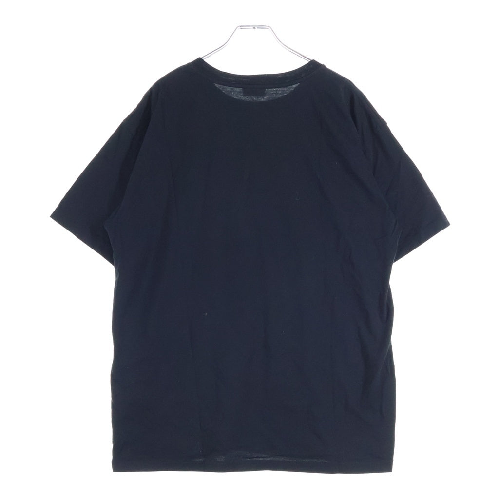 CELINE(セリーヌ) トリオンフ エンブロイダリー ワンポイントロゴ刺繍 クルーネック半袖Tシャツカットソー ブラック 2X04I671Q