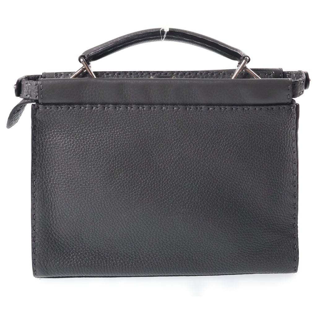 FENDI(フェンディ) ピーカブーミニフィット フロントデザインハンドバック グレー/レッド 7VA422 レディース