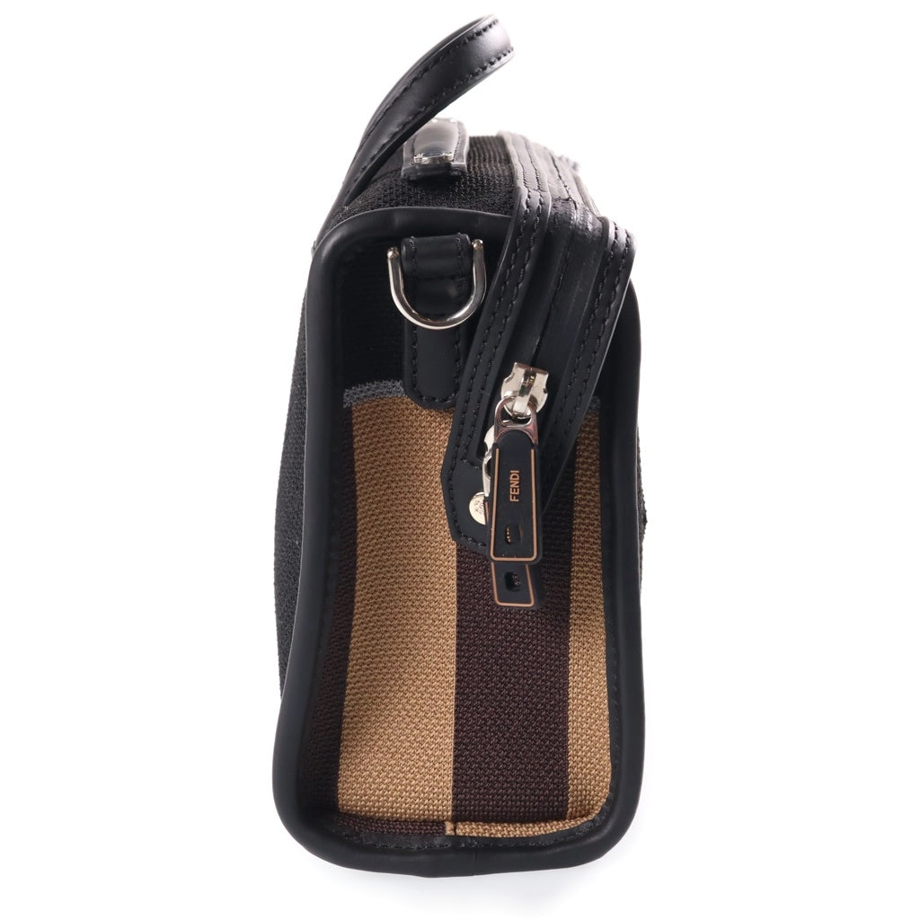 FENDI(フェンディ) ミニルイ メッシュハンドバック ショルダーバック ブラック/ブラウン レディース