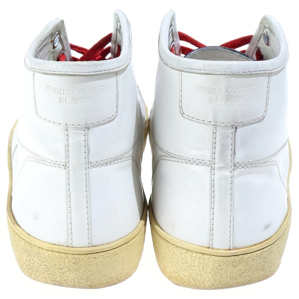 SAINT LAURENT PARIS(サンローランパリ) 16SS By Hedi Slimane Studded Leather High-Top Sneakers エディ期 スタッズ レザーハイカットスニーカー シューズ ホワイト VU420005