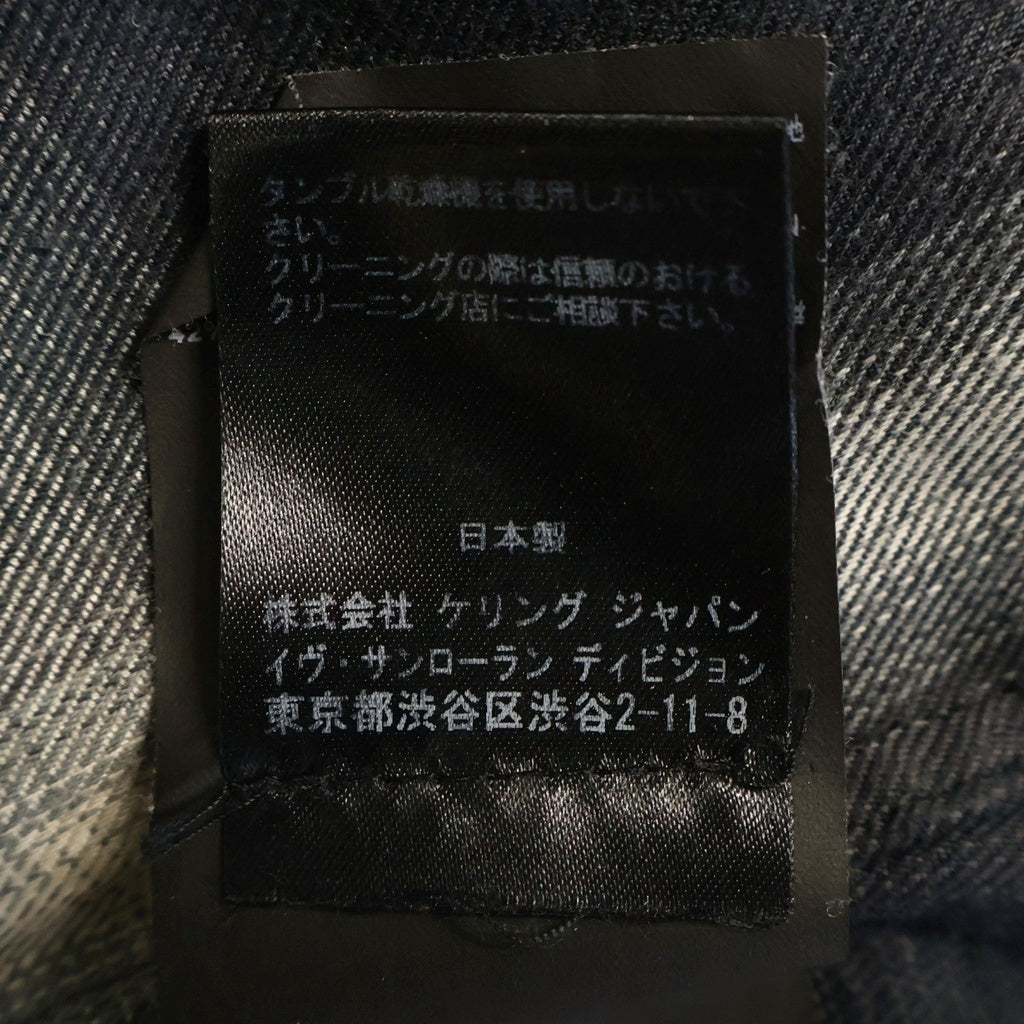 SAINT LAURENT PARIS(サンローランパリ) 15AW オンブレチェック長袖シャツ ブラック 396678 Y942I
