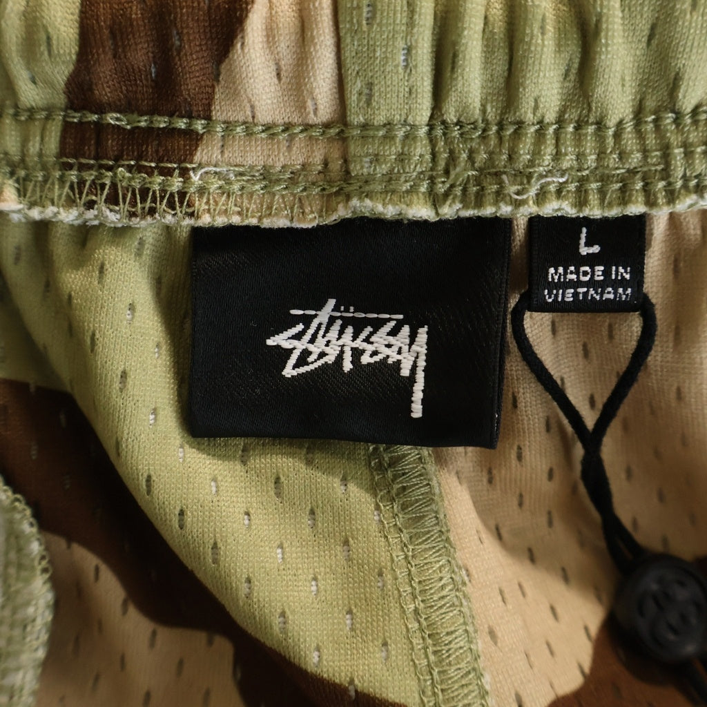 STUSSY(ステューシー) 26SS BASIC MESH SHORT カモ柄ハーフパンツ ショーツ グリーン/ブラウン 112335
