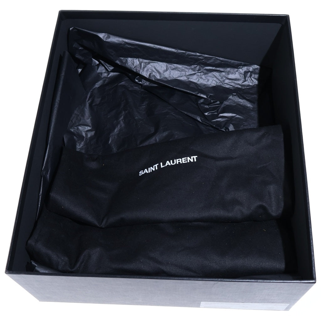 SAINT LAURENT PARIS(サンローランパリ) ワイアットハーネスリングブーツ スエードレザーブーツ ブラウン 573069