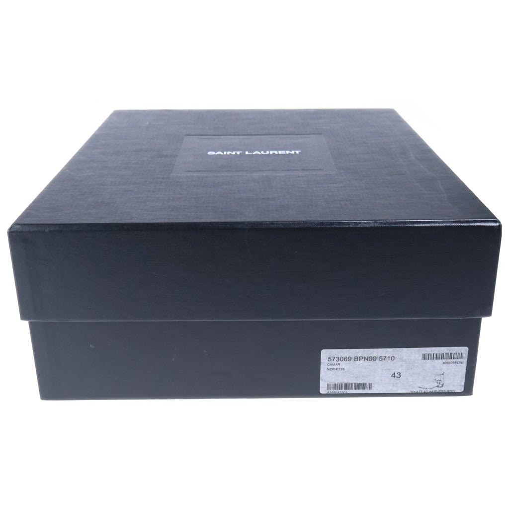 SAINT LAURENT PARIS(サンローランパリ) ワイアットハーネスリングブーツ スエードレザーブーツ ブラウン 573069